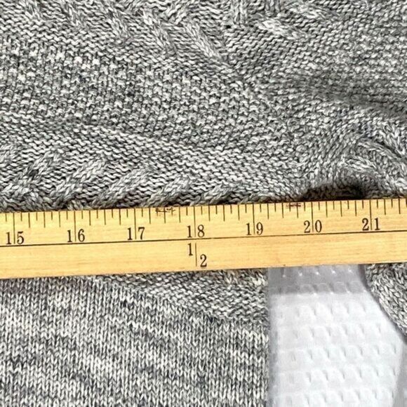 Label Of Graded Goods Sweater Mens Sz Medium Grey Shawl Neck Fishermen Pullover - Picture 10 of 16